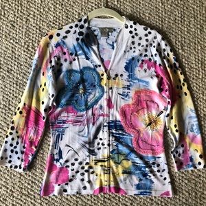 Alberto Makali multicolored zip-up